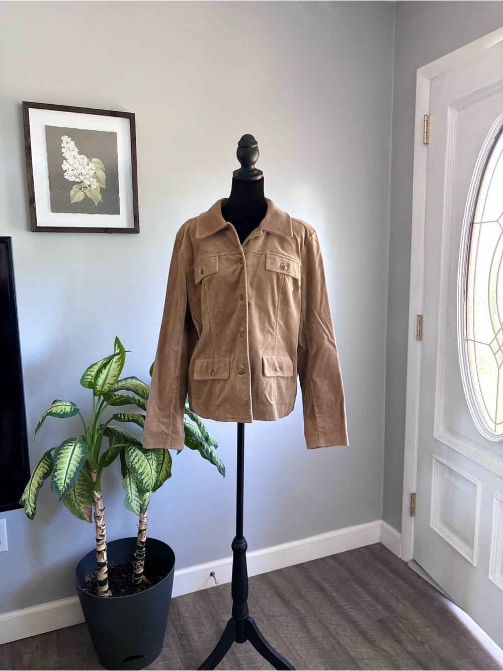 Chadwicks Tan Corduroy Shirt Jacket